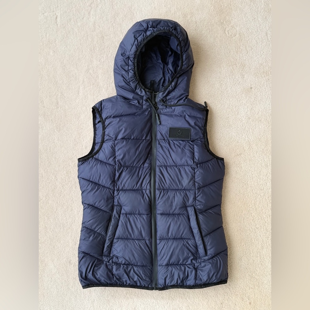 Cavalleria Toscana Navy Hooded Puffer Vest - Women’s XS / Childs 14